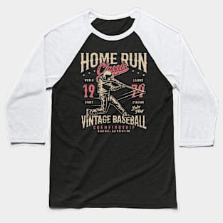 Home Run Classic Vintage Baseball Design Baseball T-Shirt